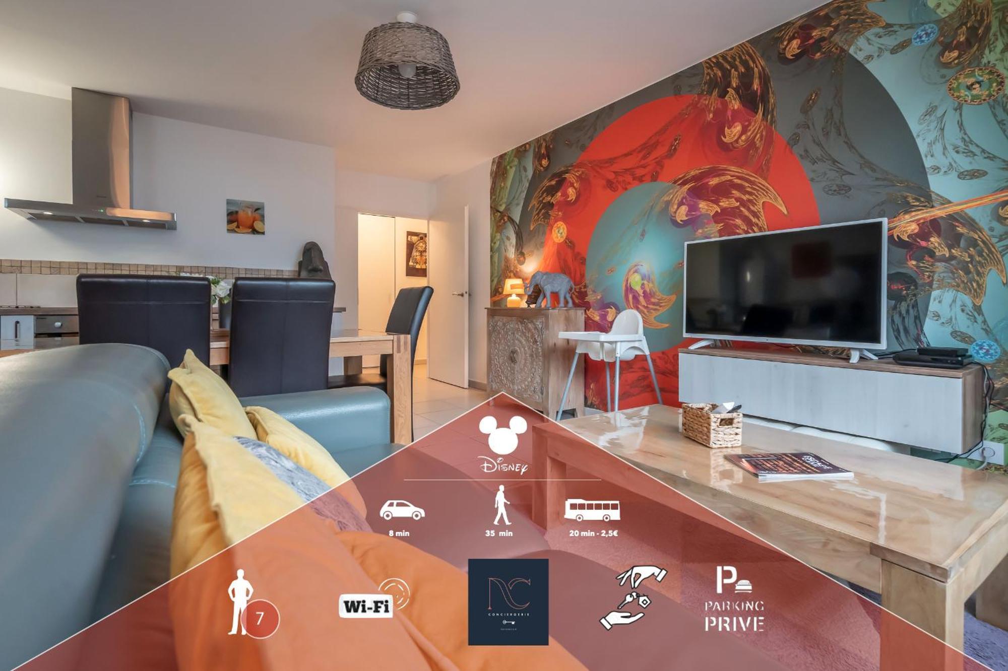 מונטבראן *Disneyland-Paris* 7Pers, Wifi, Parking, Netflix מראה חיצוני תמונה